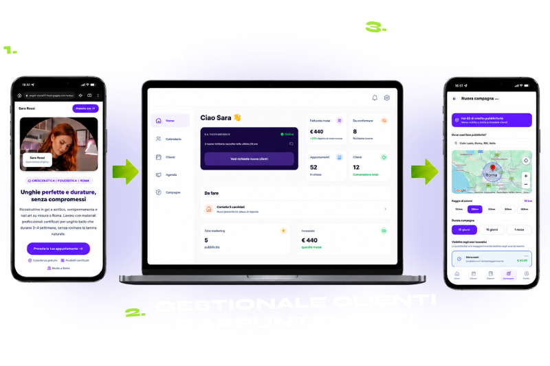 Snaplin — landing page professionale
