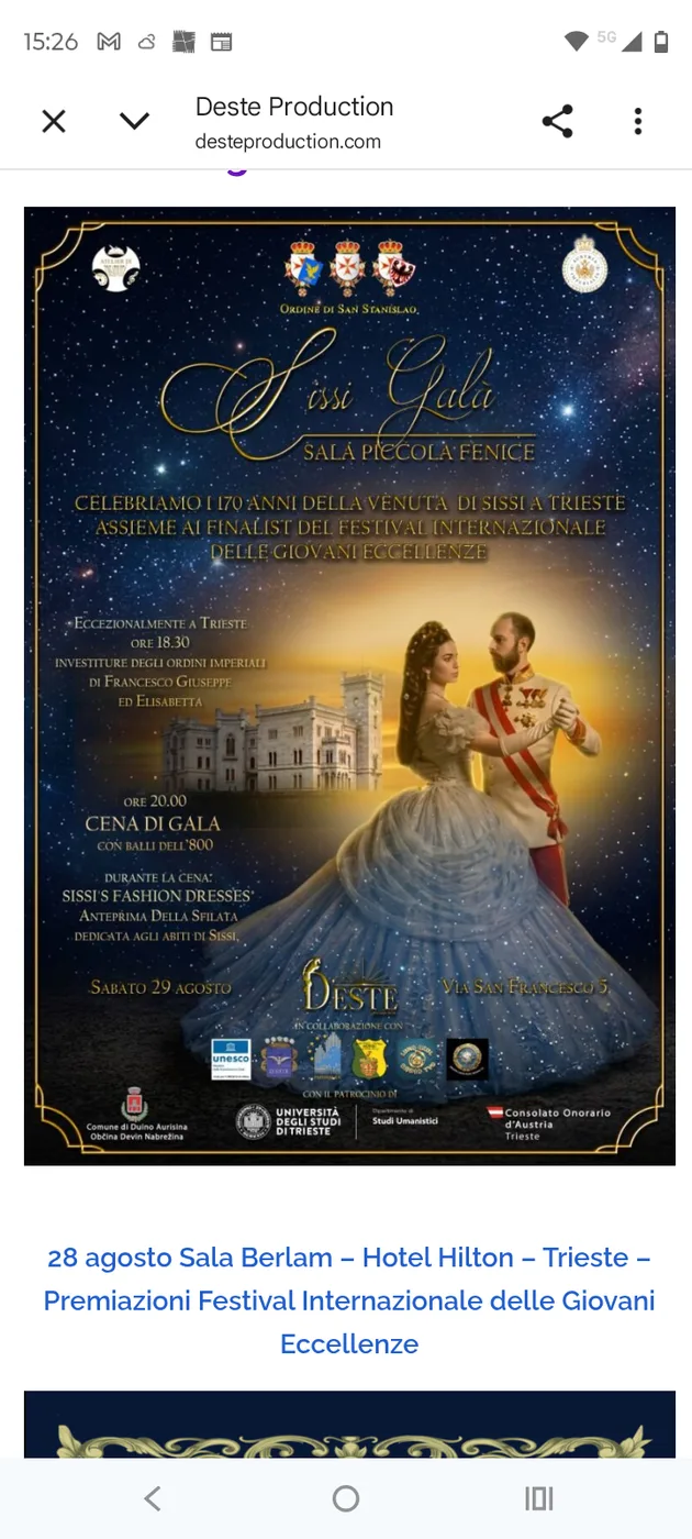Eventi di prestigio